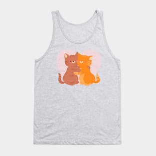 Lovely Cat Couple Tank Top